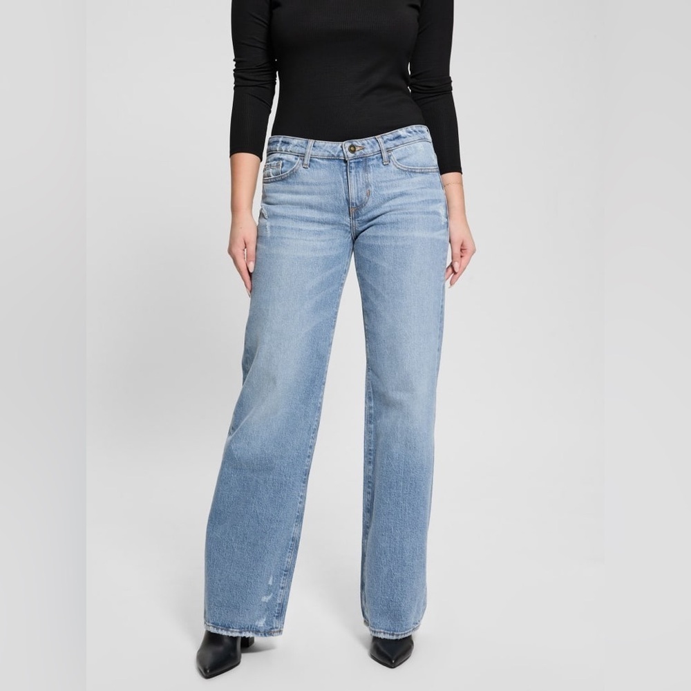 New Guess Eco Low-Rise Slouchy Jeans SZ 27